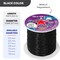 Stretch Magic Bead & Jewelry Cord - Strong & Stretchy, Easy to Knot - Black Color - 0.7mm Diameter - 100-meter (328 ft) Spool - Elastic String for Making Beaded Jewelry – Bonus Hypo Cement Glue